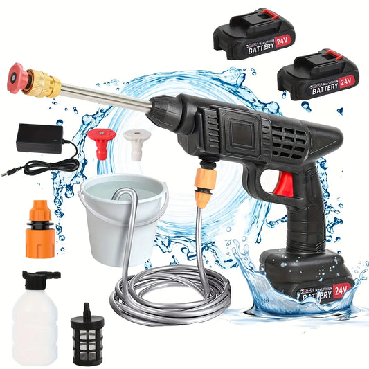 Pistola Hidrolimpiadora Inalámbrica 50 Bar (Compatible con Batería Makita 24V)