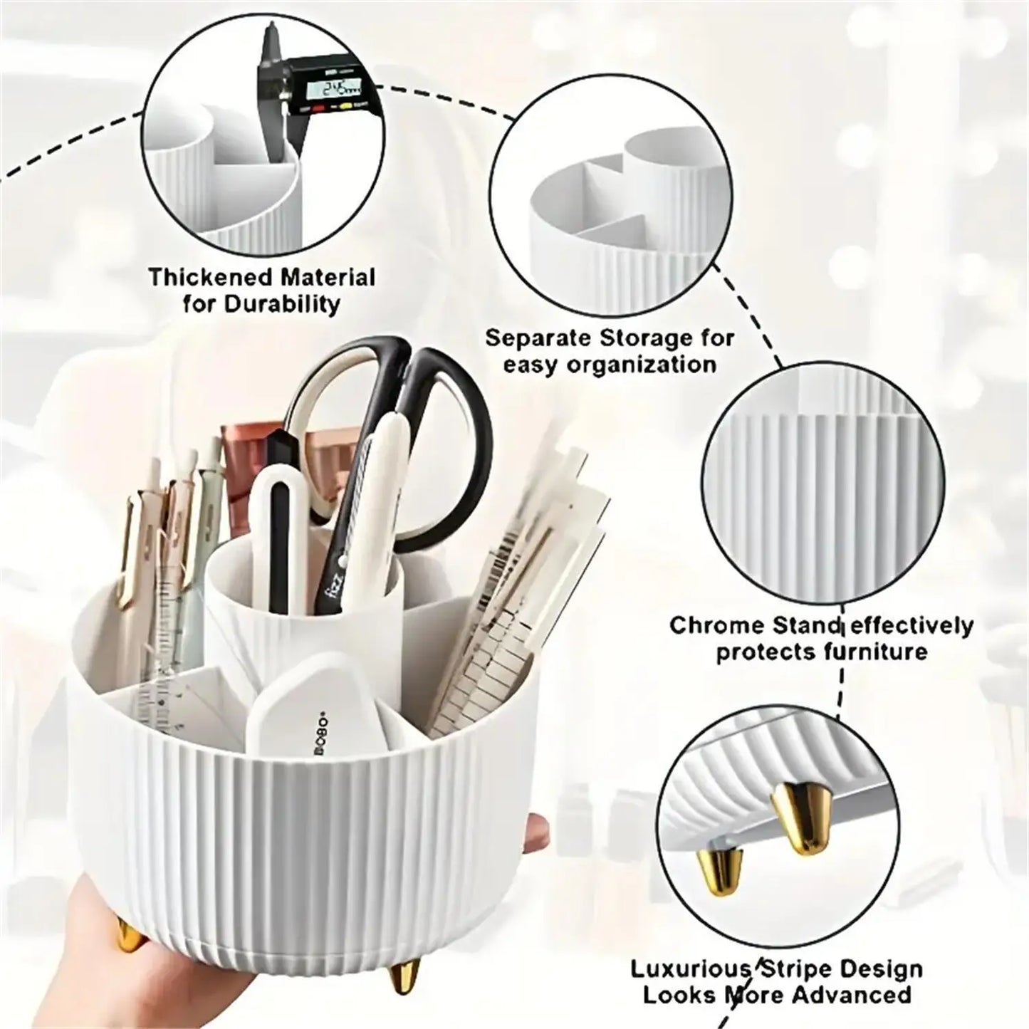 Organizador Giratorio de Belleza 360°