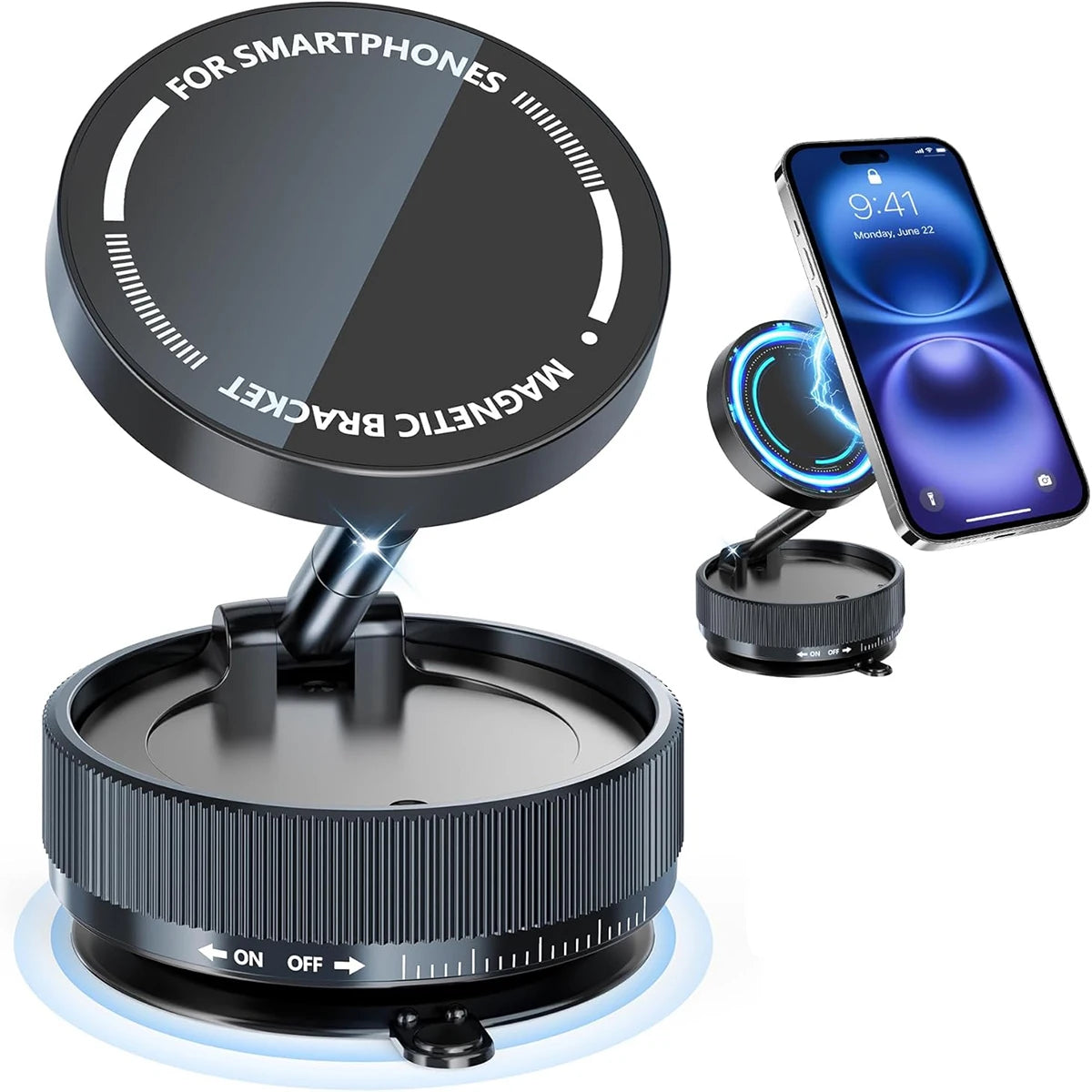 Soporte Magnético Plegable 360º con Acabado Metálico | Edición Pro