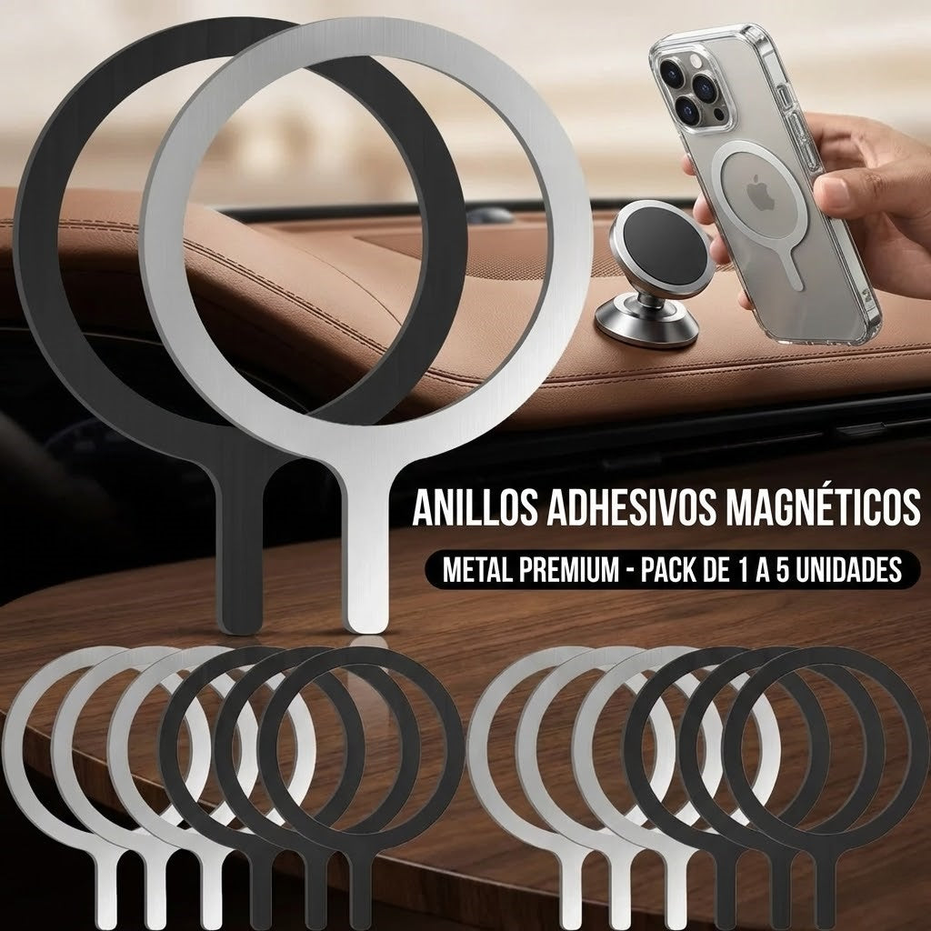 Anillo Magnético Universal MagSafe | Adaptador Adhesivo para Móvil